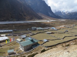 Getting above the village during our acclimatization hike