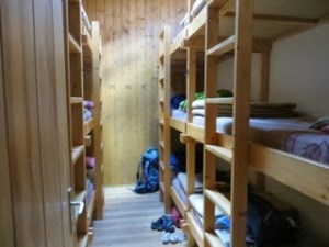 Dorms in Refugio Puez