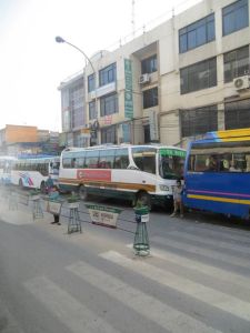 Bus station in Kathmandu