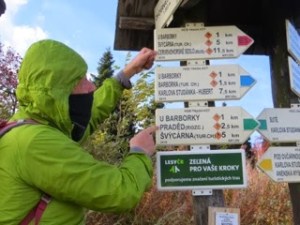 Trails in Czech republic are well marked