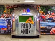 Waiting for ESTA bus at Reno airport