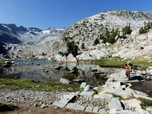 One of the frequent water crossings
