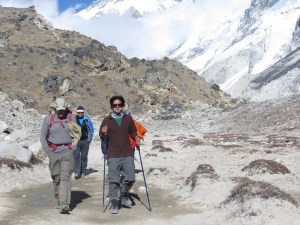 Even the flat ground posed challenge this high