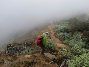 Acclimatization hike in Tengboche
