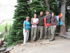 With fellow thru-hikers