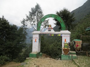 Gate at the beginning of our trek