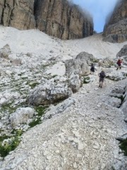 Trail to/from Passo Pordoi