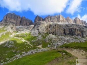 Trail getting less steep