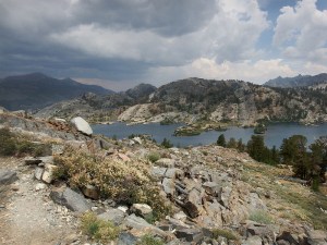 First view of Thousand Island Lake