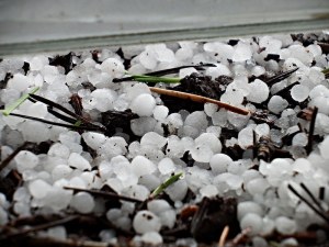 From 100 degrees to a hail storm in less than 24 hours