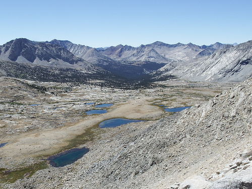 Looking towards the plateau onto which we are to descend.