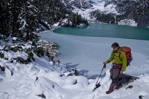 Trail above Blanca Lake