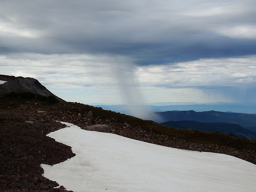 Little bit of rain hitting an area nearby