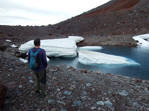 At the tip of Flett Glacier