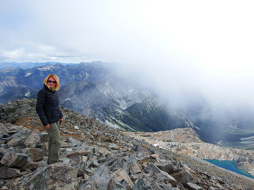 Once in a while the clouds parted a little