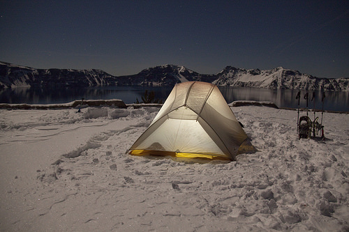 Camp site with a view