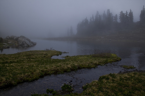 Mysteriously shrouded in clouds