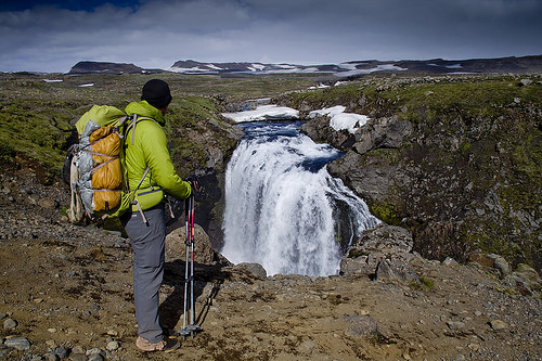 One of the many waterfalls Skoga River offered during the last day of our trek.
