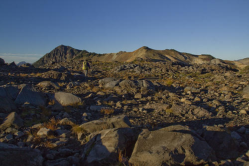Easily approached area past the official trail. 